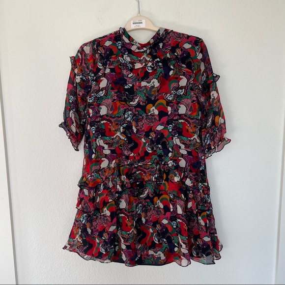 SALONI Printed Tilly Ruffle Dress - Picture 7 of 10